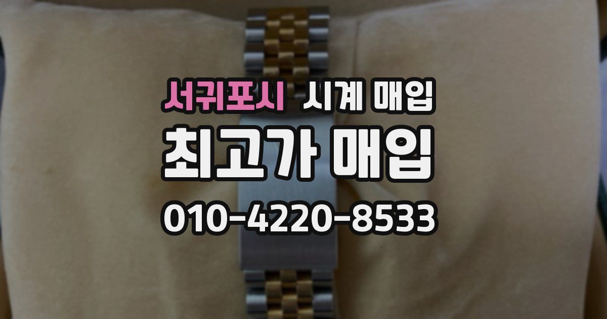 서귀포시 시계 매입