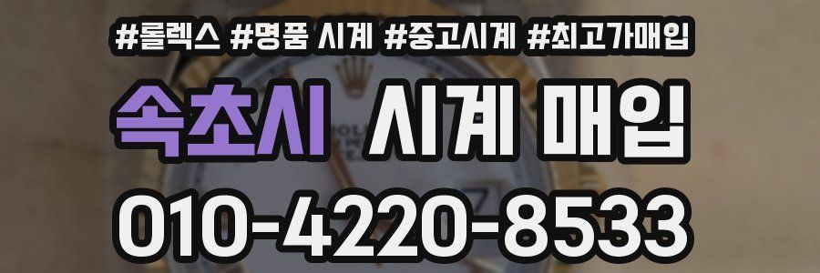 속초시 시계 매입