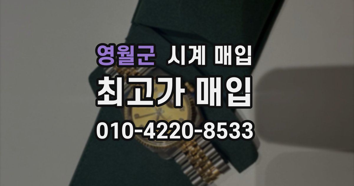 영월군 시계 매입