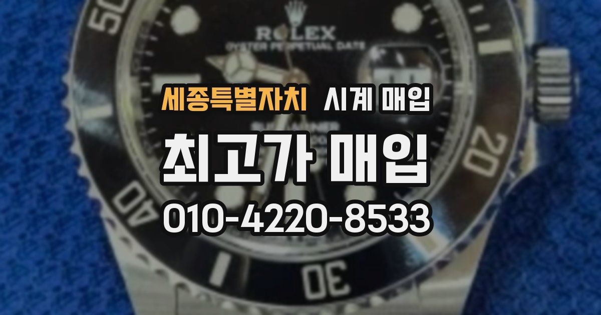 세종특별자치 시계 매입