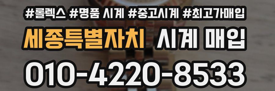 세종특별자치 시계 매입