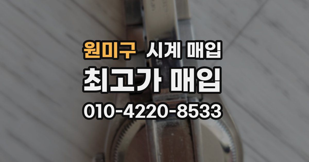원미구 시계 매입