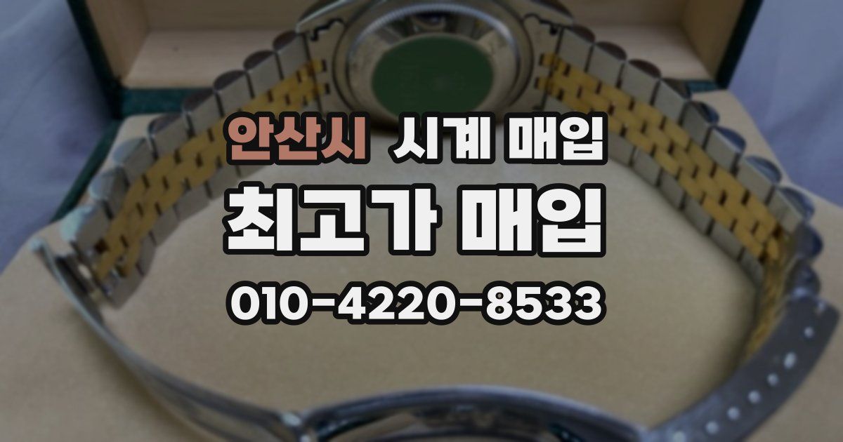 안산시 시계 매입