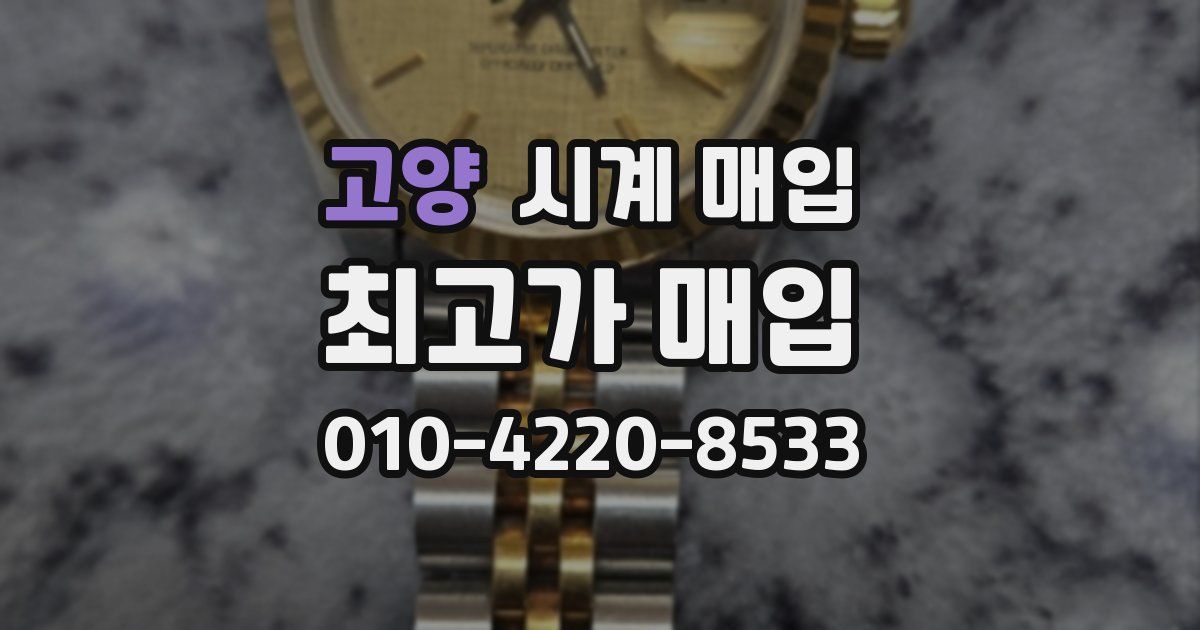 고양 시계 매입