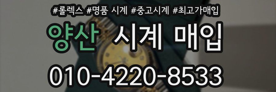 양산 시계 매입