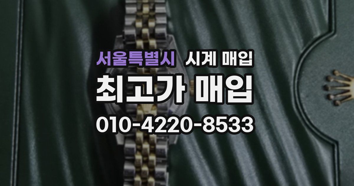 서울특별시 시계 매입