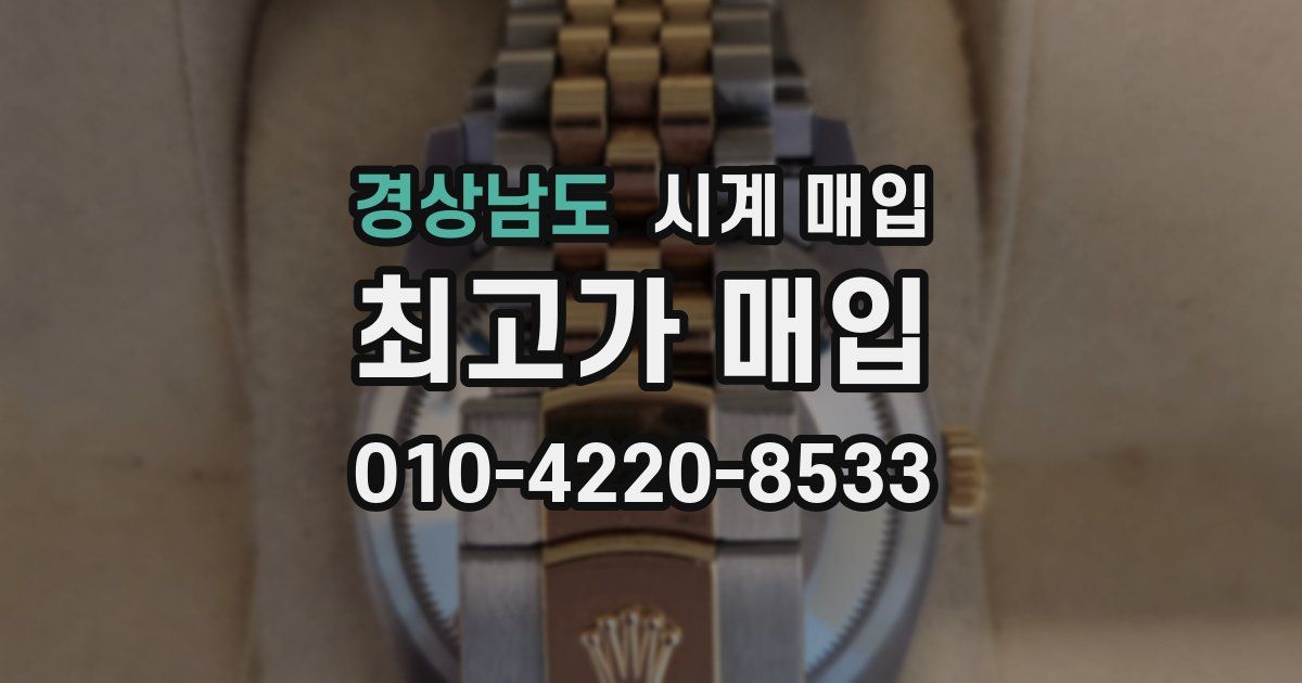 경상남도 시계 매입