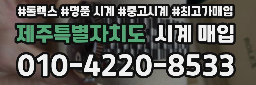 제주특별자치도 시계 매입