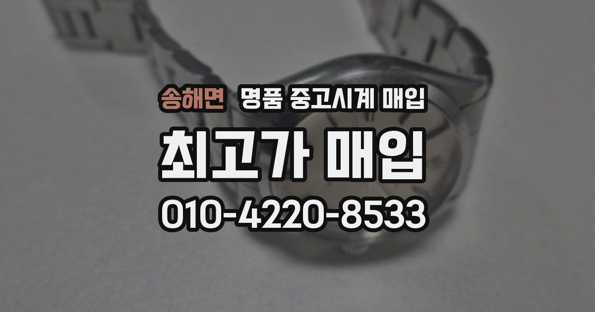 송해면 명품 중고시계 매입