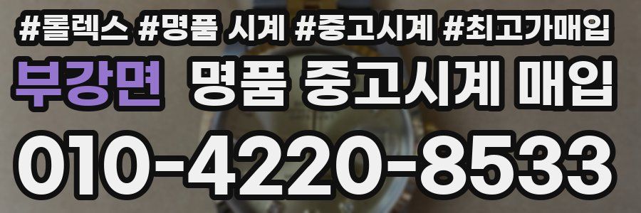부강면 명품 중고시계 매입