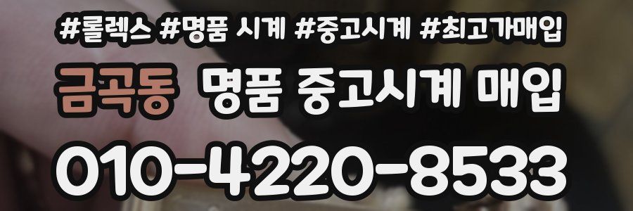 금곡동 명품 중고시계 매입