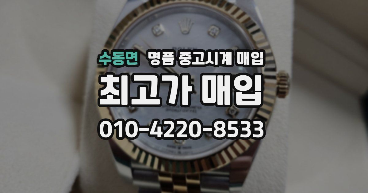 수동면 명품 중고시계 매입