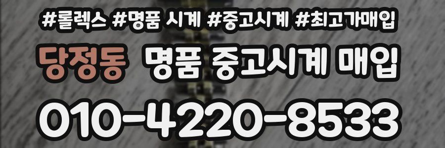 당정동 명품 중고시계 매입