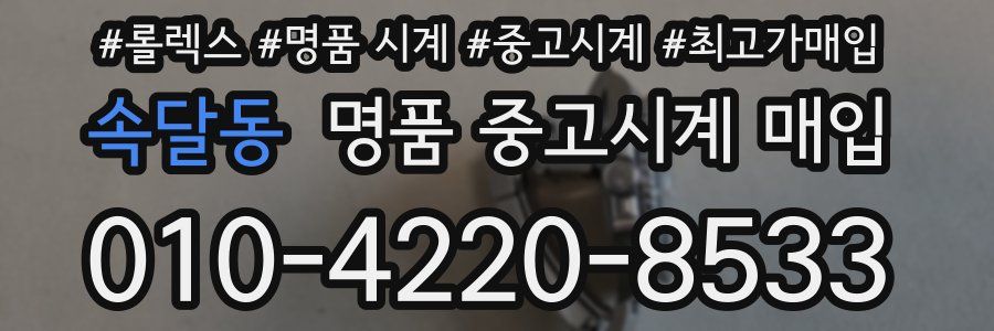 속달동 명품 중고시계 매입