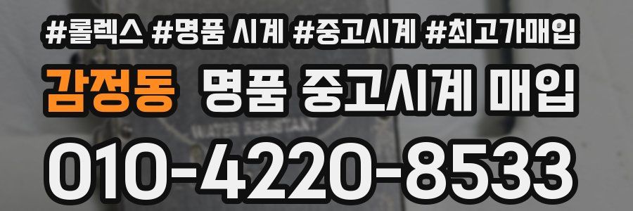 감정동 명품 중고시계 매입