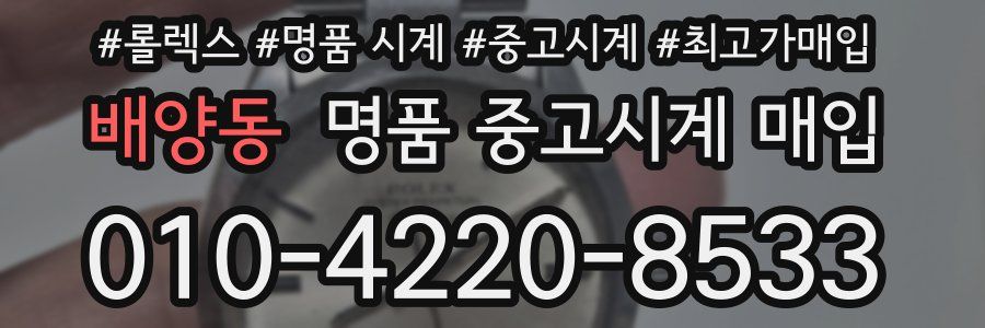 배양동 명품 중고시계 매입