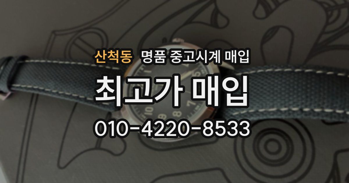산척동 명품 중고시계 매입