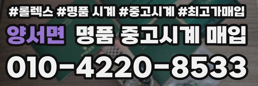 양서면 명품 중고시계 매입