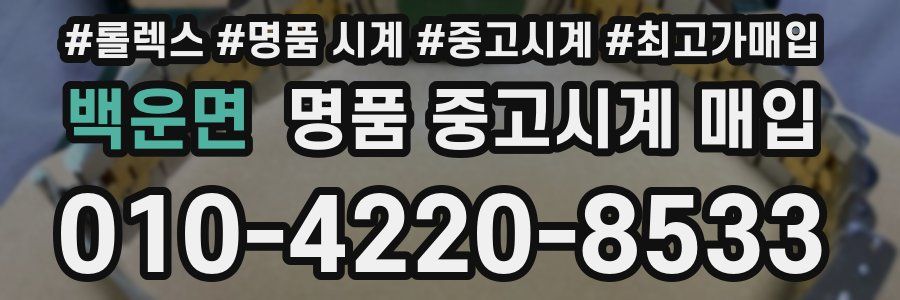 백운면 명품 중고시계 매입