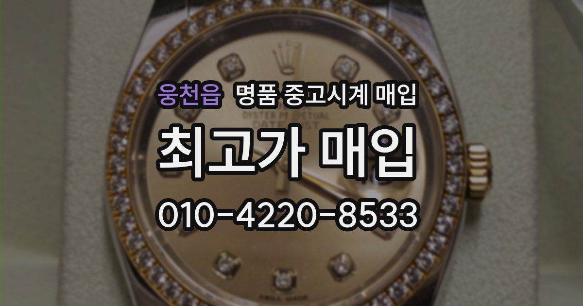 웅천읍 명품 중고시계 매입