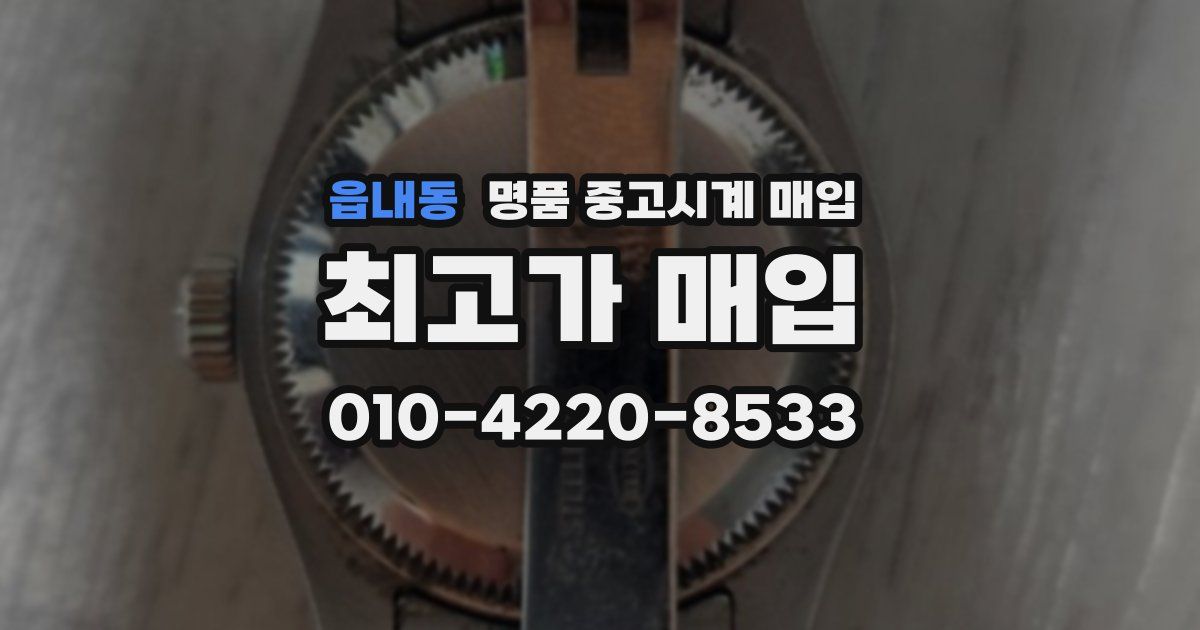 읍내동 명품 중고시계 매입