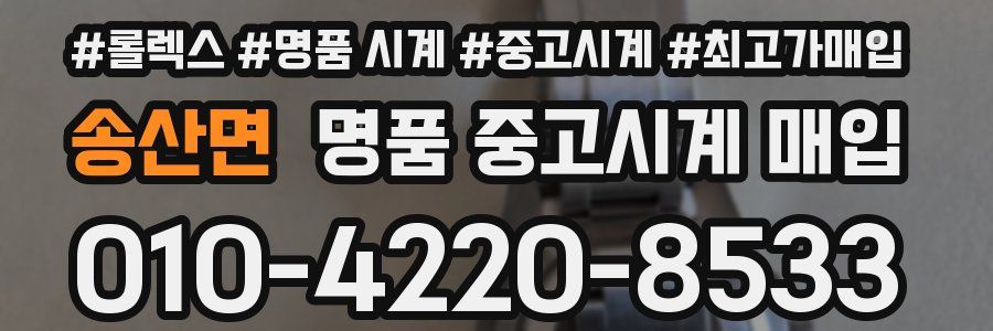 송산면 명품 중고시계 매입