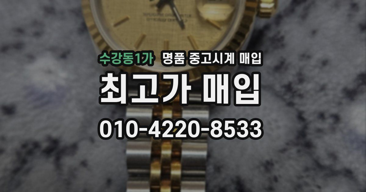 수강동1가 명품 중고시계 매입