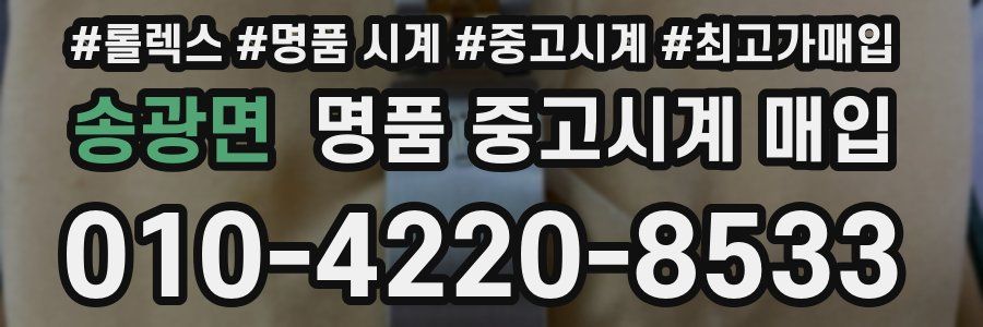 송광면 명품 중고시계 매입