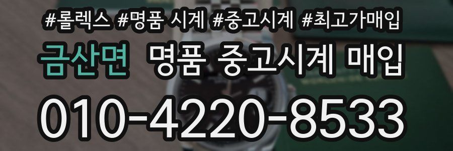 금산면 명품 중고시계 매입