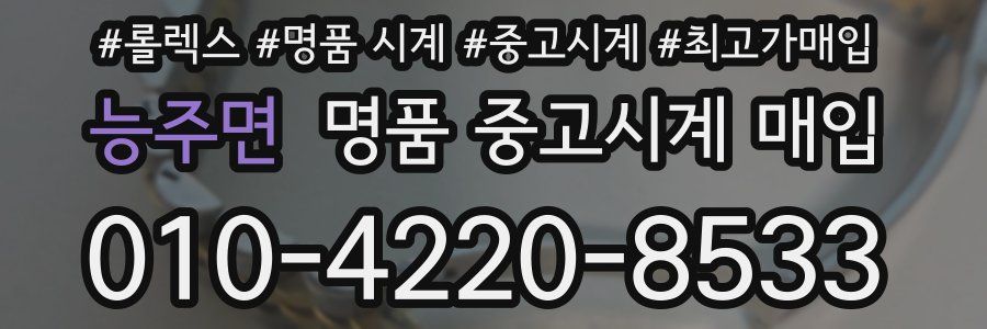 능주면 명품 중고시계 매입