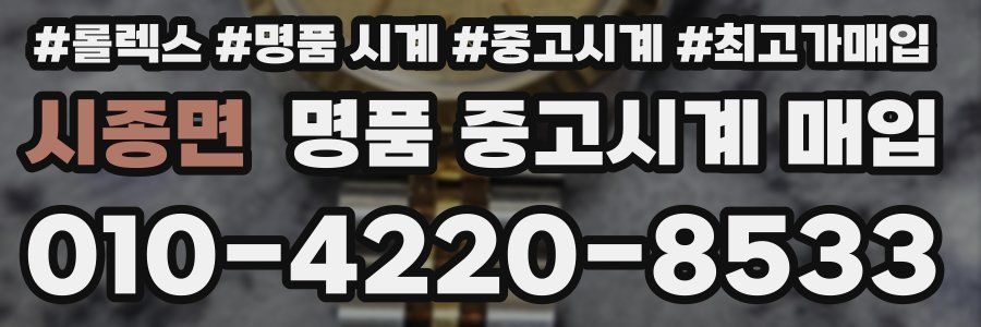 시종면 명품 중고시계 매입