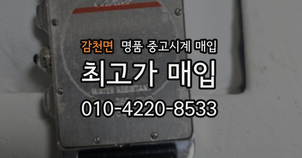 감천면 명품 중고시계 매입