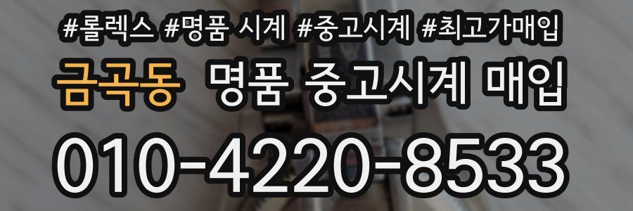 금곡동 명품 중고시계 매입