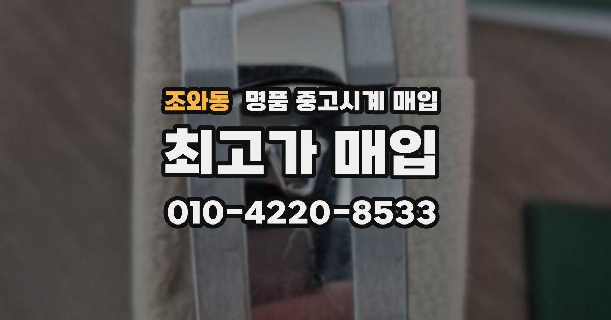 조와동 명품 중고시계 매입