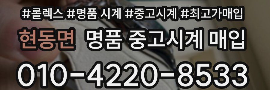 현동면 명품 중고시계 매입
