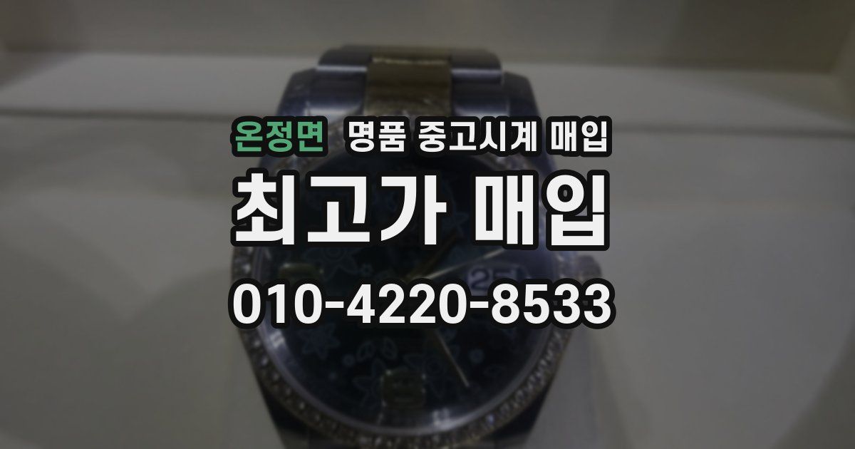 온정면 명품 중고시계 매입