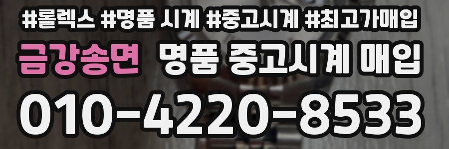 금강송면 명품 중고시계 매입