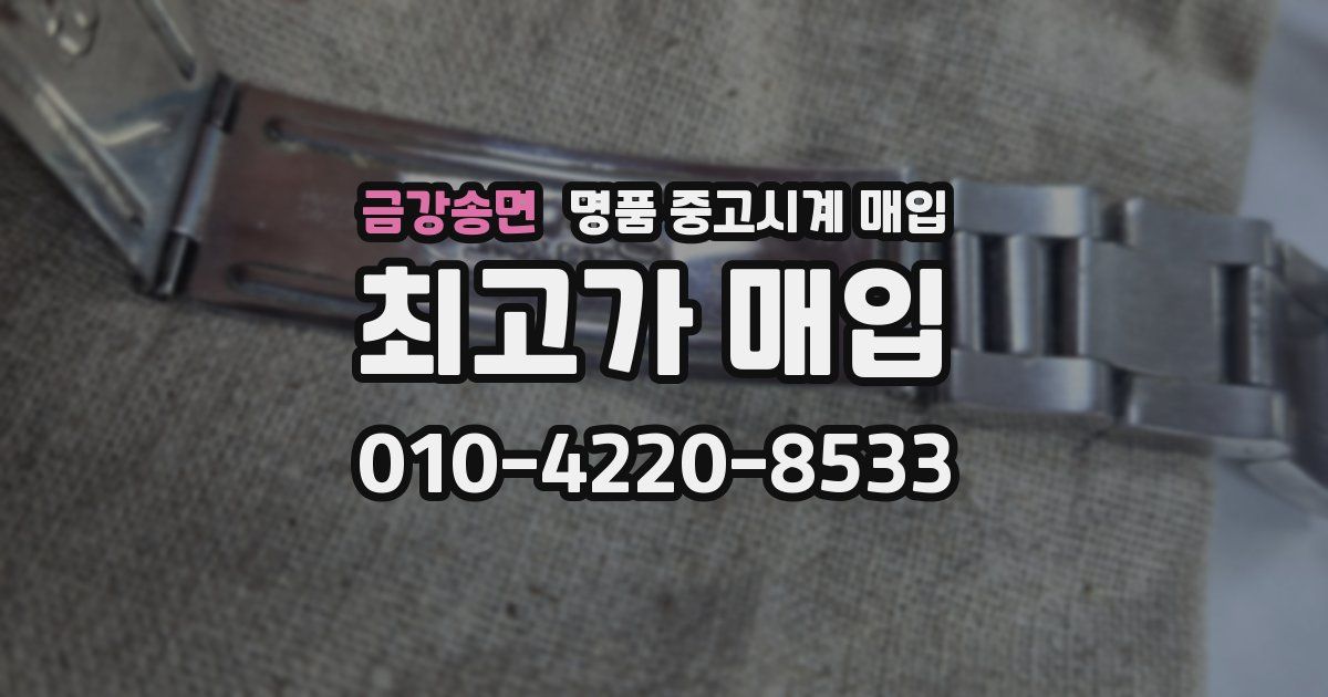 금강송면 명품 중고시계 매입