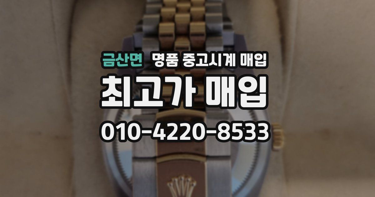 금산면 명품 중고시계 매입