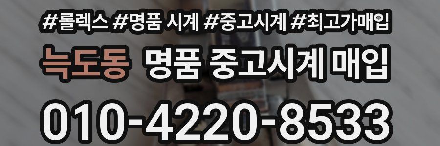 늑도동 명품 중고시계 매입