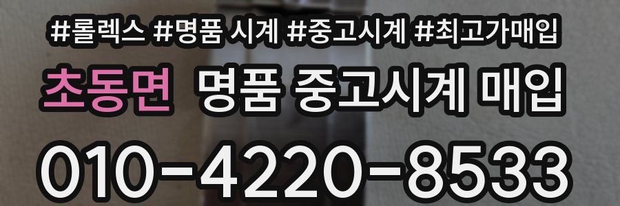 초동면 명품 중고시계 매입