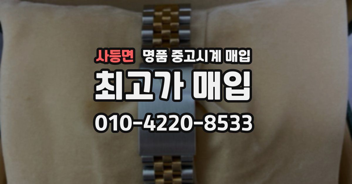 사등면 명품 중고시계 매입