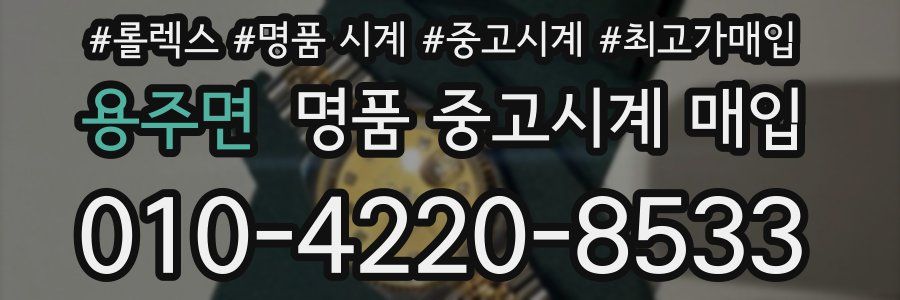 용주면 명품 중고시계 매입