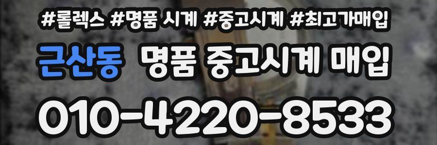 근산동 명품 중고시계 매입
