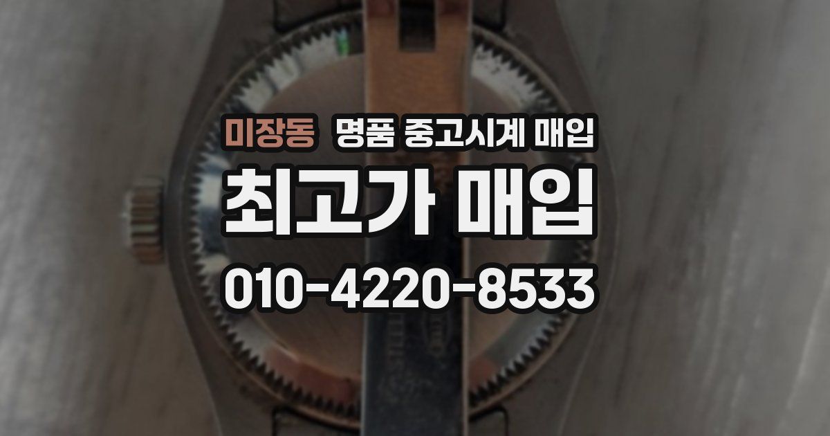 미장동 명품 중고시계 매입