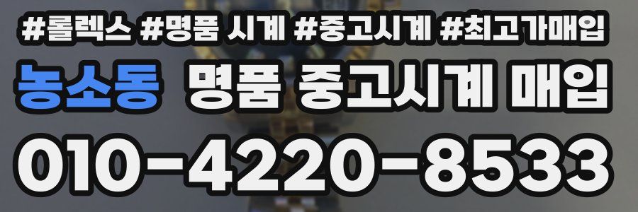 농소동 명품 중고시계 매입