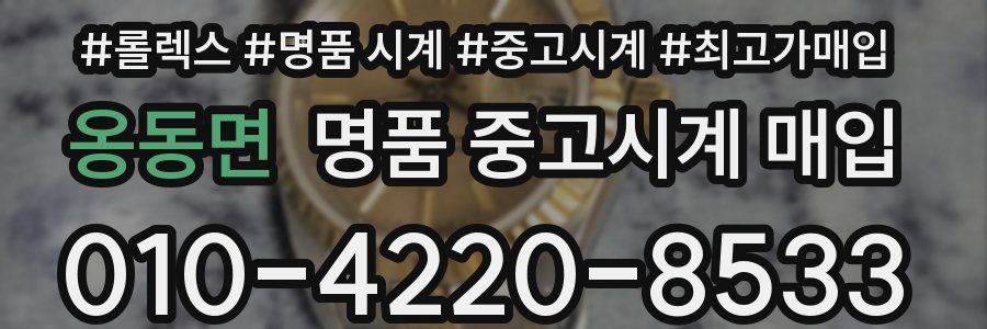 옹동면 명품 중고시계 매입
