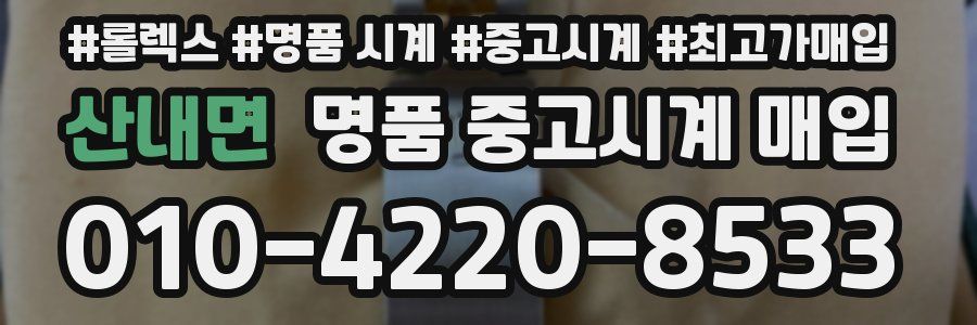 산내면 명품 중고시계 매입