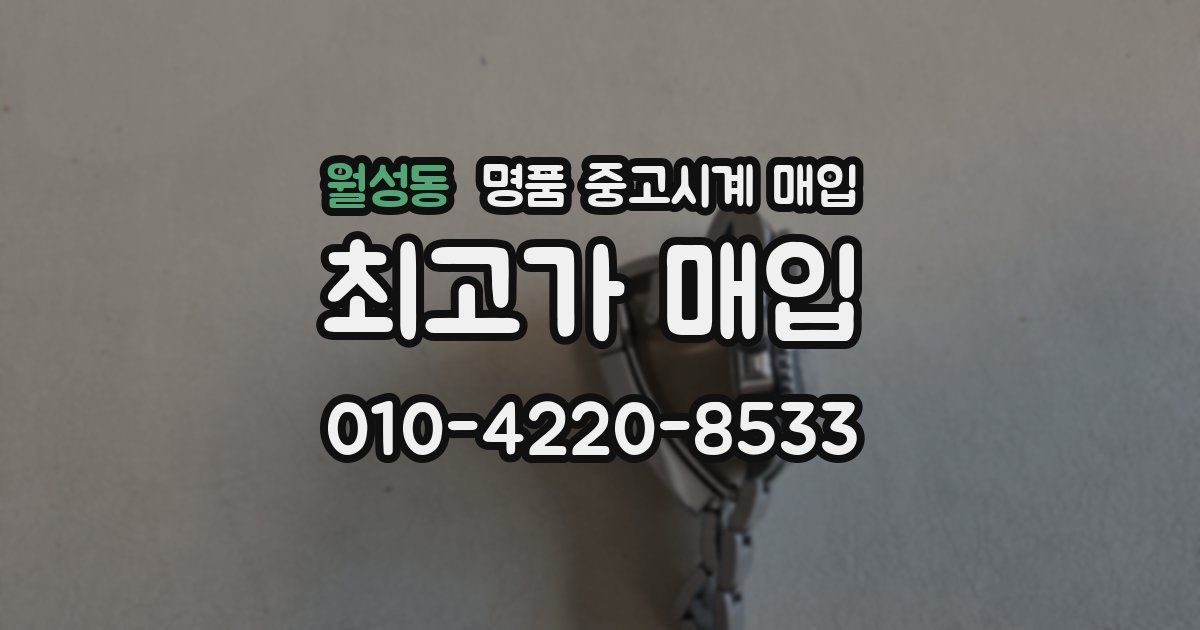 월성동 명품 중고시계 매입