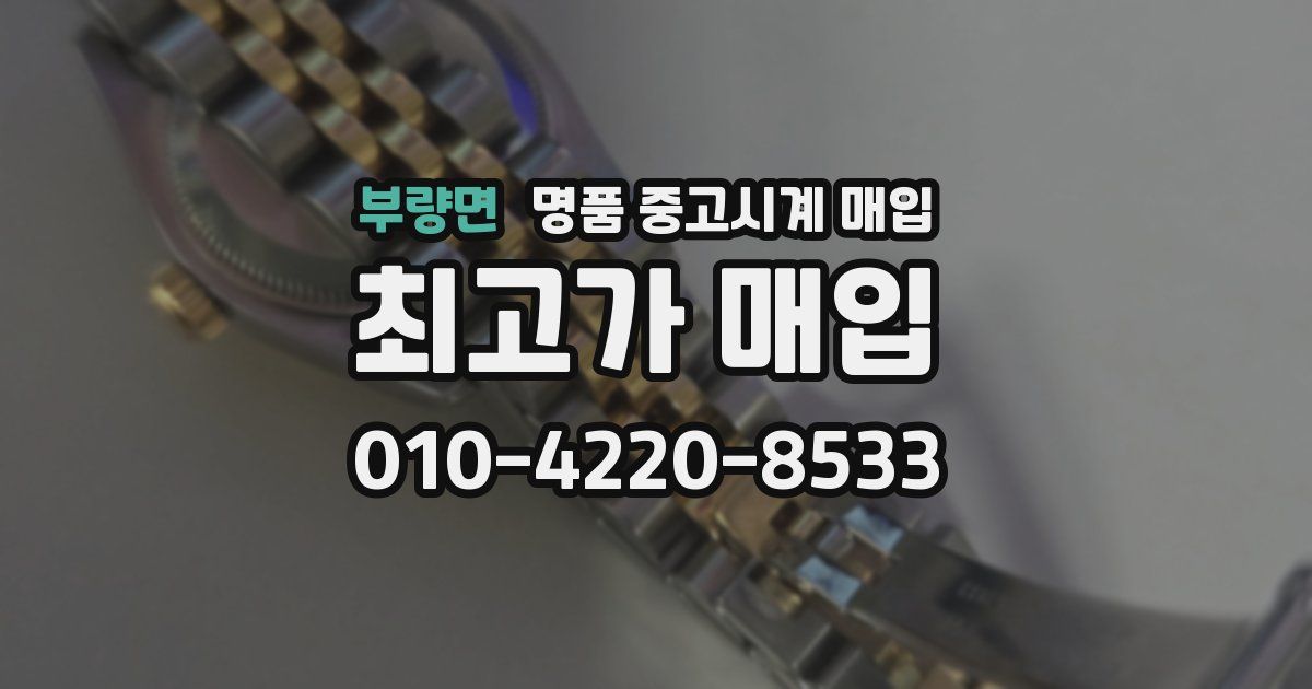 부량면 명품 중고시계 매입